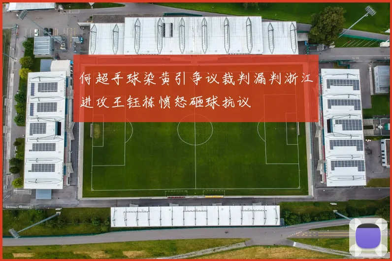 何超手球染黄引争议裁判漏判浙江进攻王钰栋愤怒砸球抗议