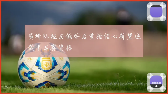 黄蜂队经历低谷后重拾信心有望逆袭季后赛资格